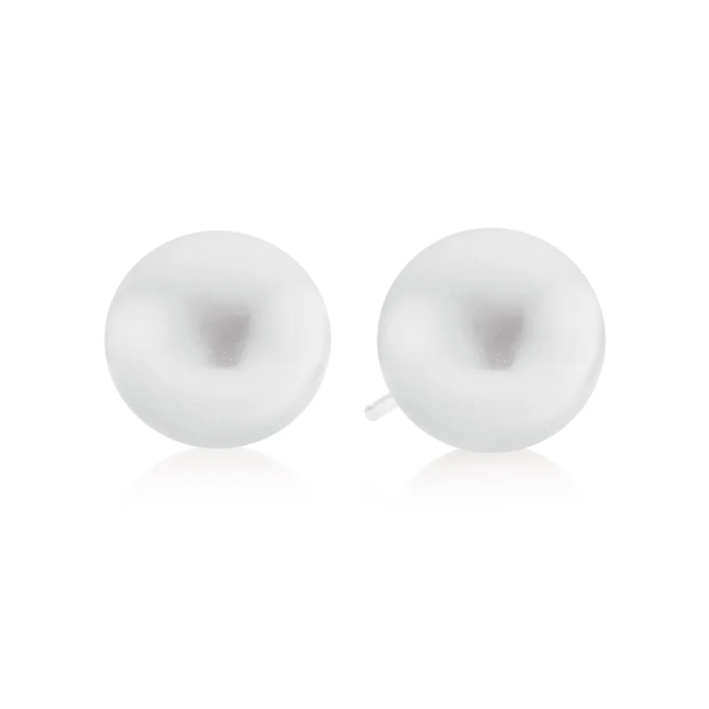 Sterling Silver 9-9.5mm Freshwater Pearl Stud Earrings