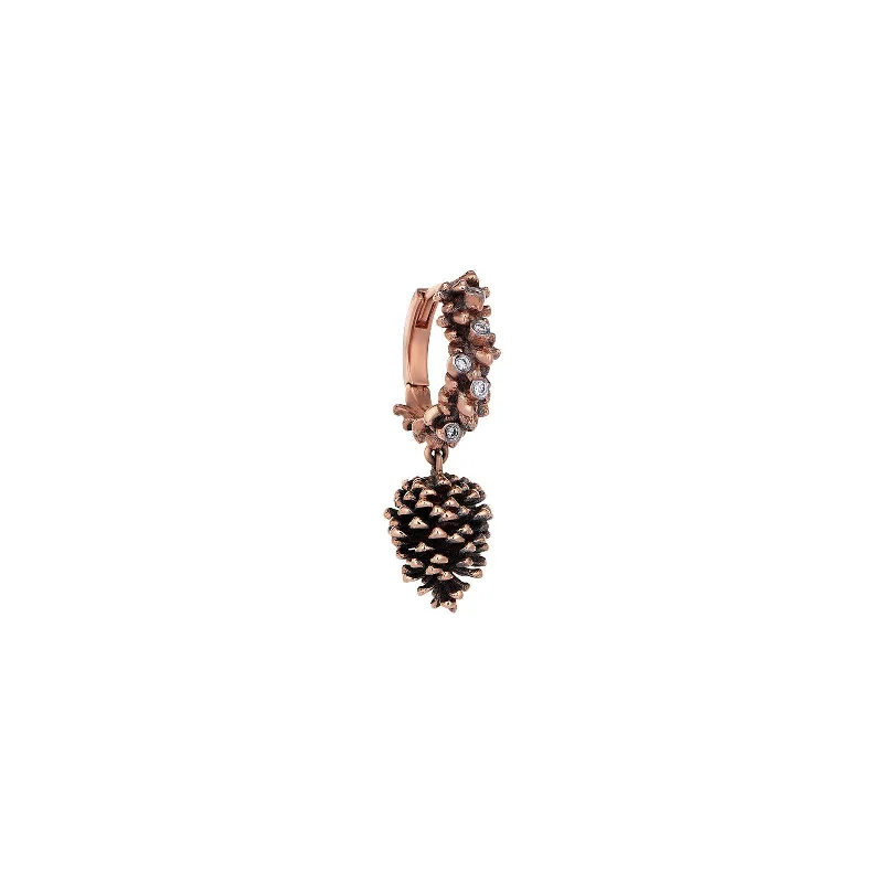 Dangling Pine Cone Earring