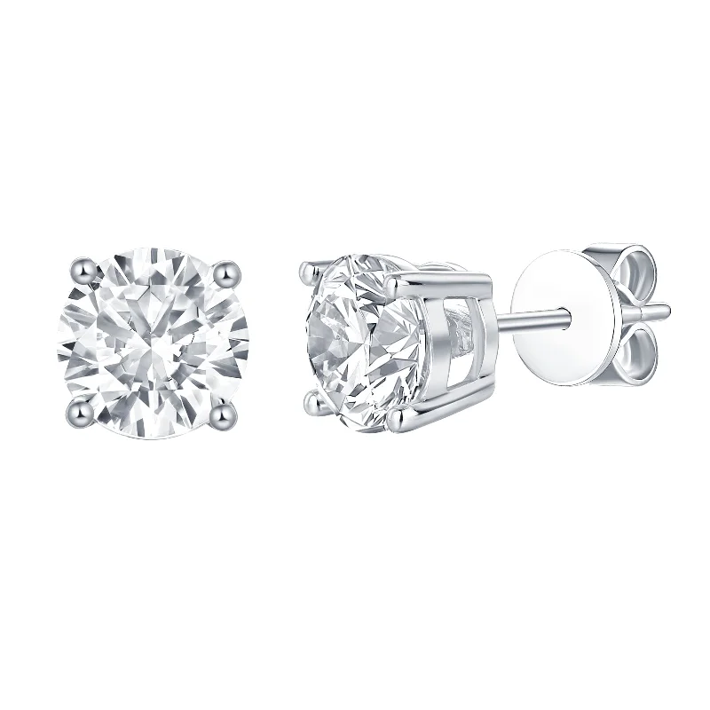 Lab Grown Diamond Solitaire Stud Earrings (0.25 ctw)