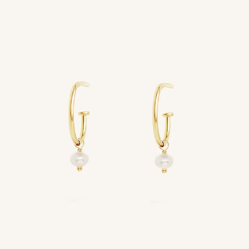 Olsen Pearl Hoops - Stone of Potential