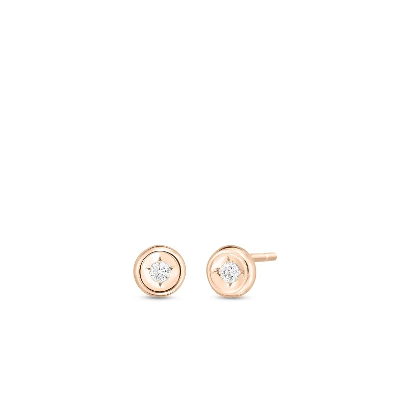 18K Gold Tiny Treasure Diamond Earrings