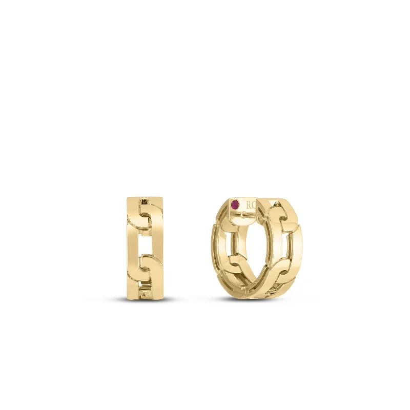 18K Yellow Gold Navarra Small Hoop Earrings