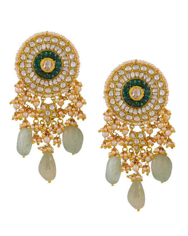 Vasanti Polki Long Earrings