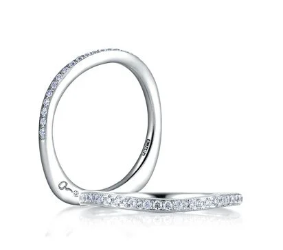 A. JAFFE Curved Wedding Band