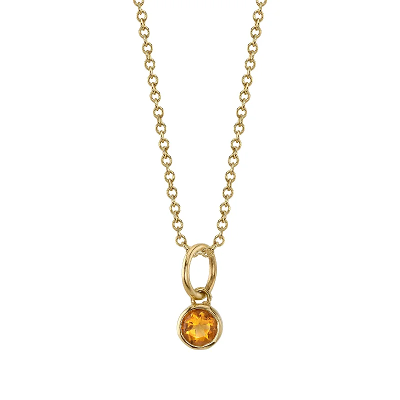 CITRINE BIRTHSTONE CHARM