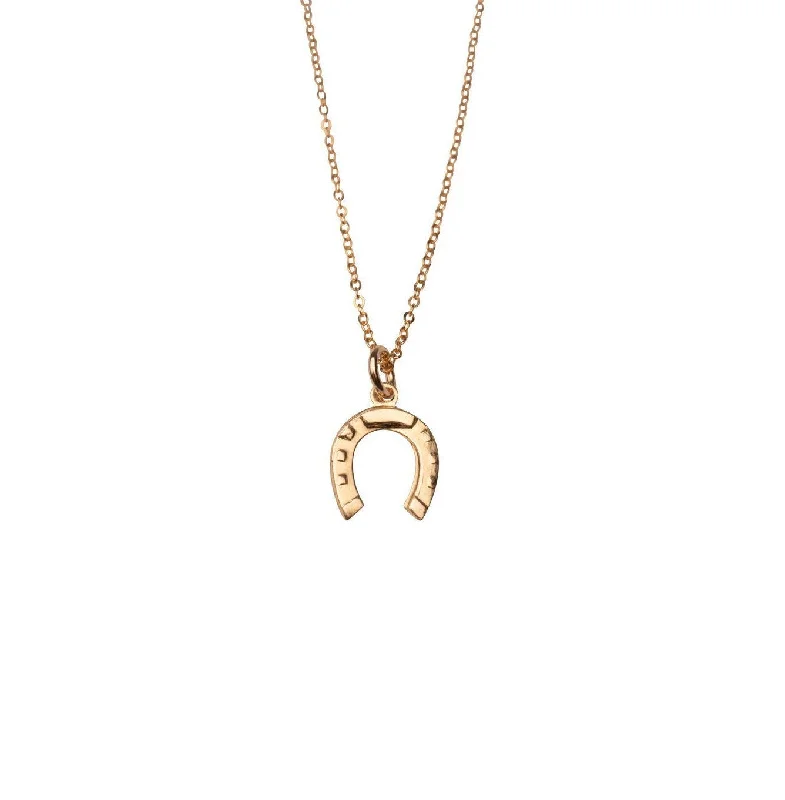 Gold Horseshoe Necklace