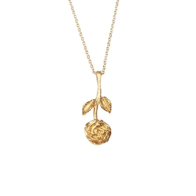 Gold Rose Necklace