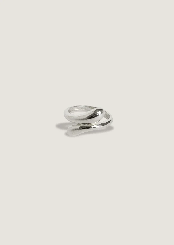 Willow Wrap Around Ring Silver