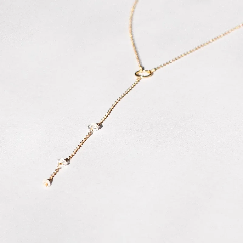 Gold-filled "Herkimer Diamond" Necklace*