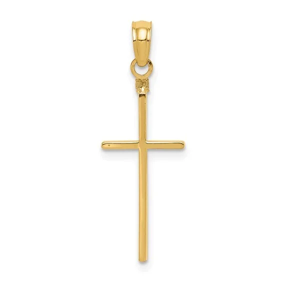 14KY Gold Polished Cross Pendant