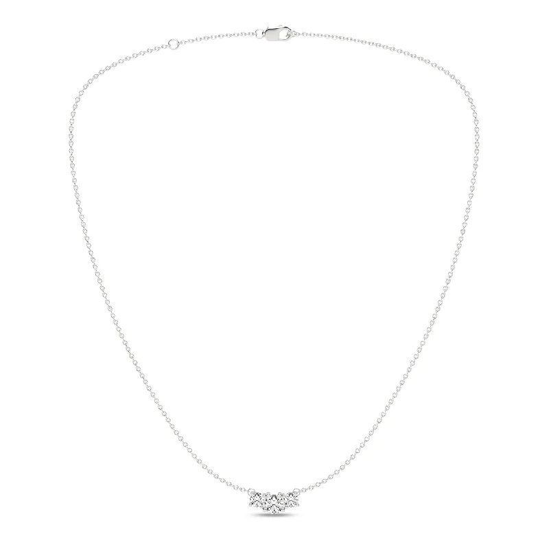 3-Stone Diamond Necklace