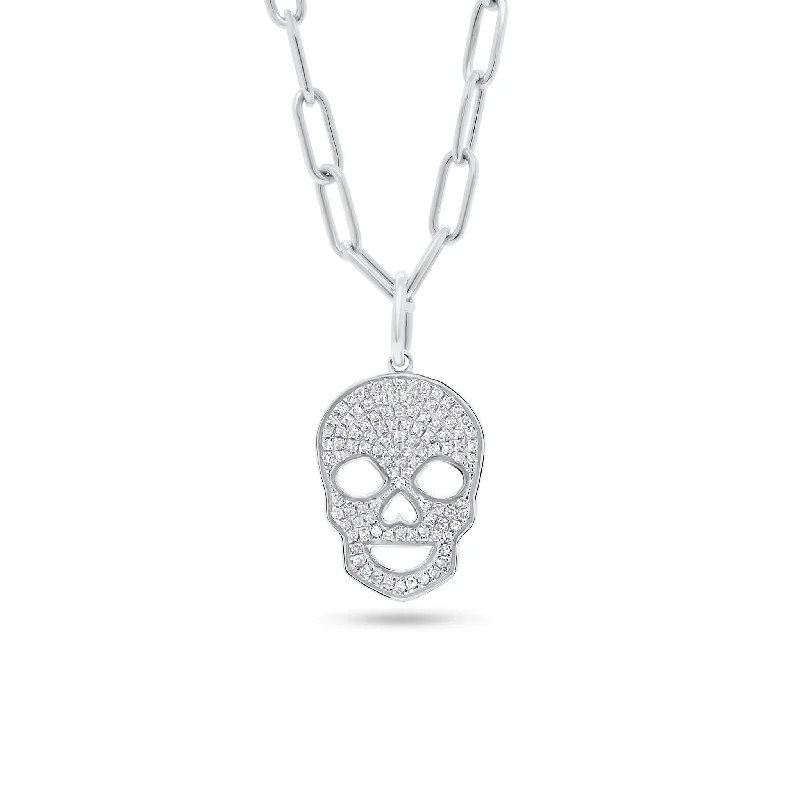 Diamond Skull Charm