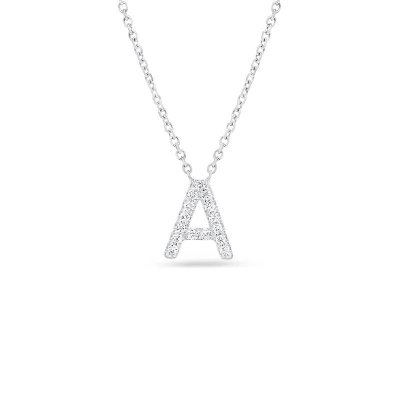 Diamond Uppercase Initial Pendant