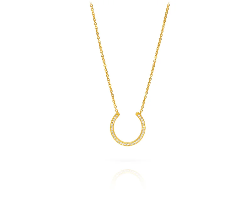 Horseshoe Necklace | Gold