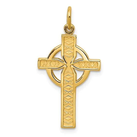 14ky Gold Celtic Cross Pendant