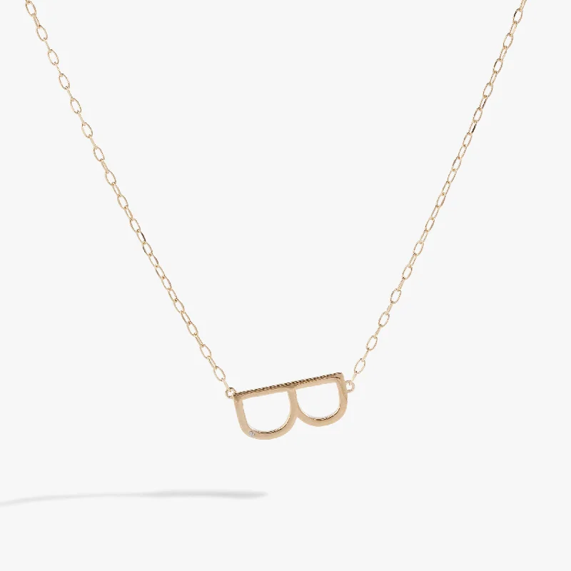 Initial B Precious Elongated Necklace