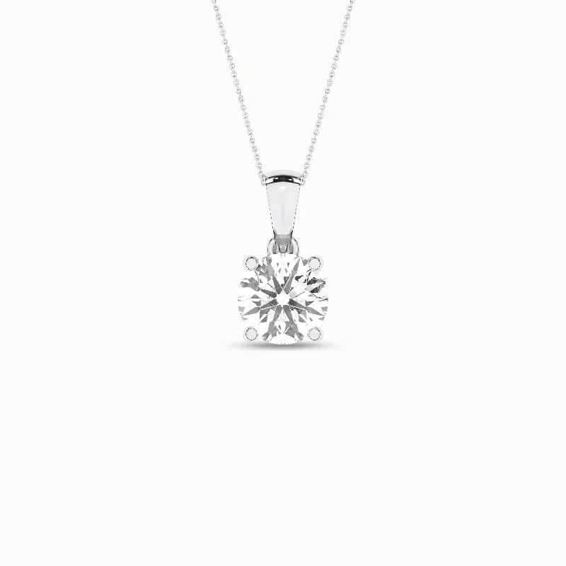 Round Solitaire Pendant