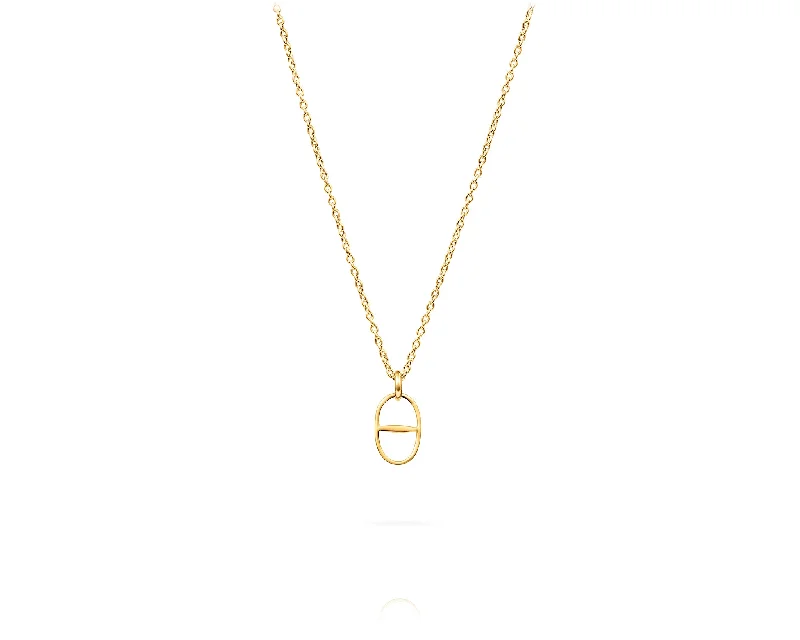 Small Kingston Bit Charm Necklace | Gold