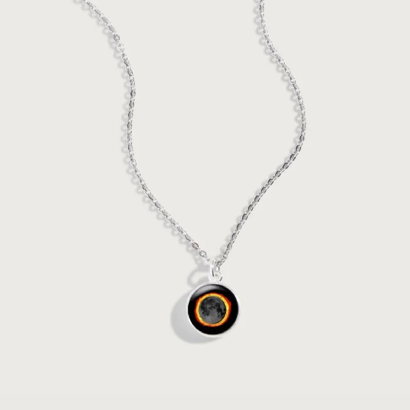 Solar Eclipse Charmed Simplicity Necklace