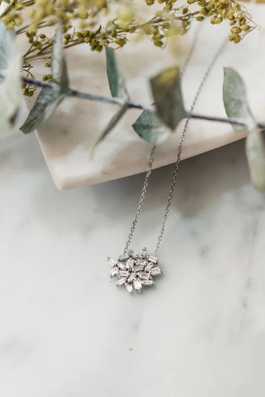 Baguette Diamond Fireworks Necklace