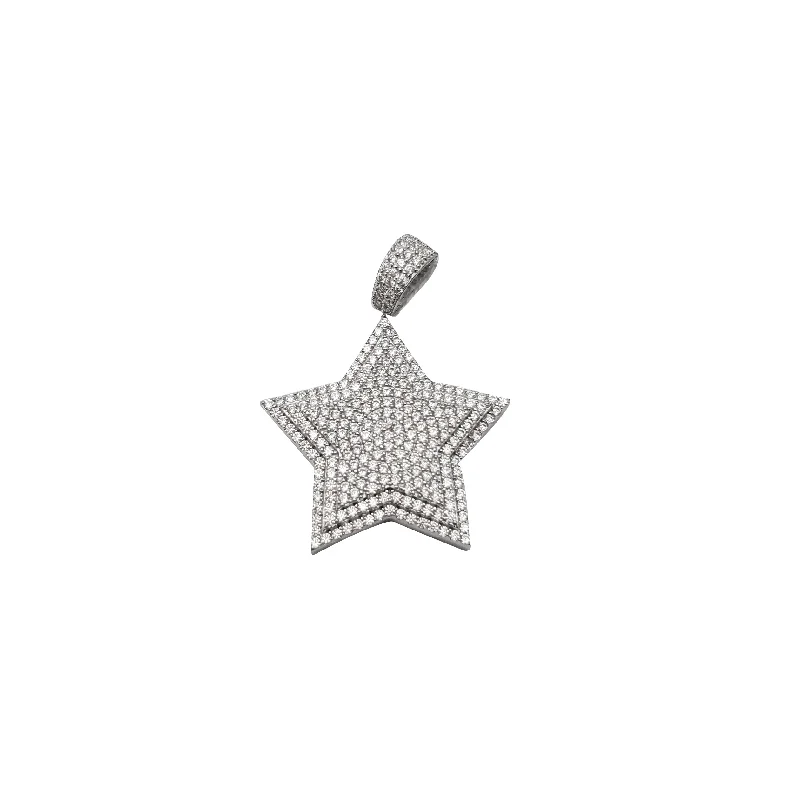 Cubic Zirconia Star Pendant (Silver)