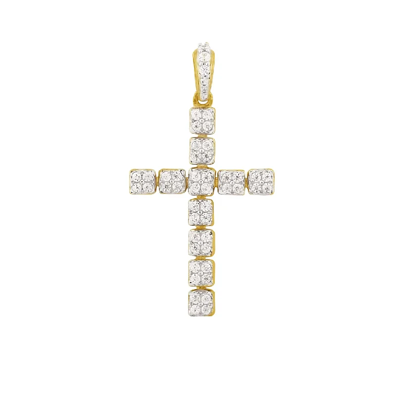 Diamond Cross Pendant (14K)