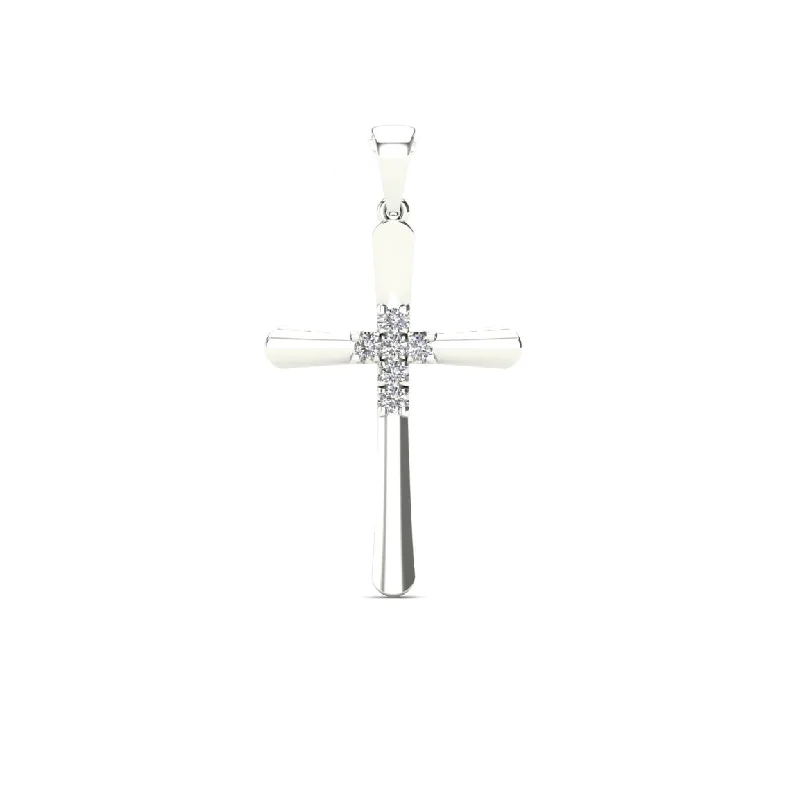 Diamond Cross Pendant (14K)