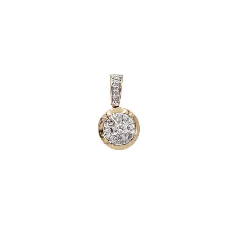 Diamond Round Pendant (10K)