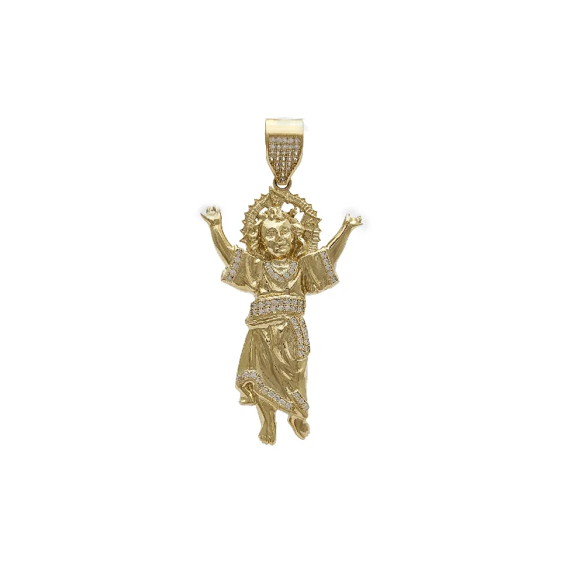 Divine Child With CZ Accents Pendant (14K)