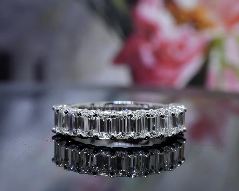 Half Eternity Emerald Cut Ring (1.20 Ctw.)