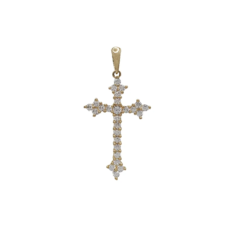 Zirconia Cross Pendant (10K)